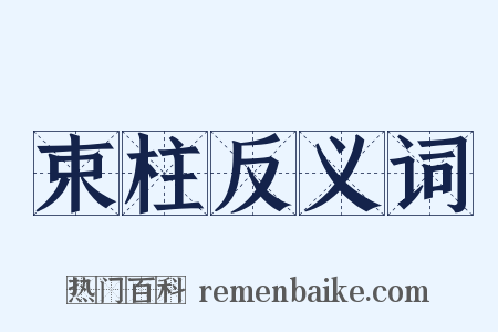 束柱反义词是什么意思的图片
